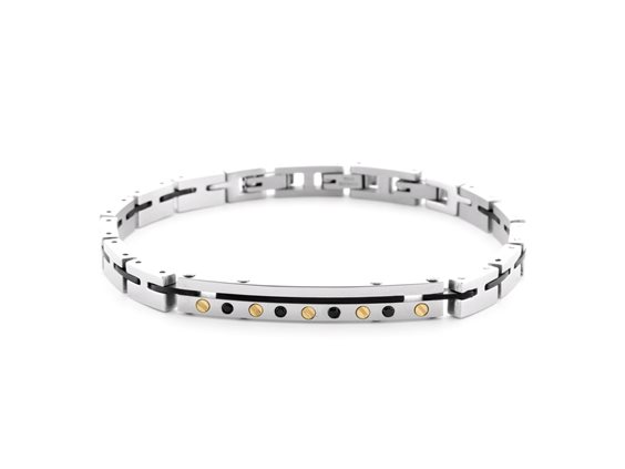 Bracciale 4US: Cesare Paciotti Uomo Autunno Inverno 24 in Acciaio 4UBR6948 - 4UBR6948